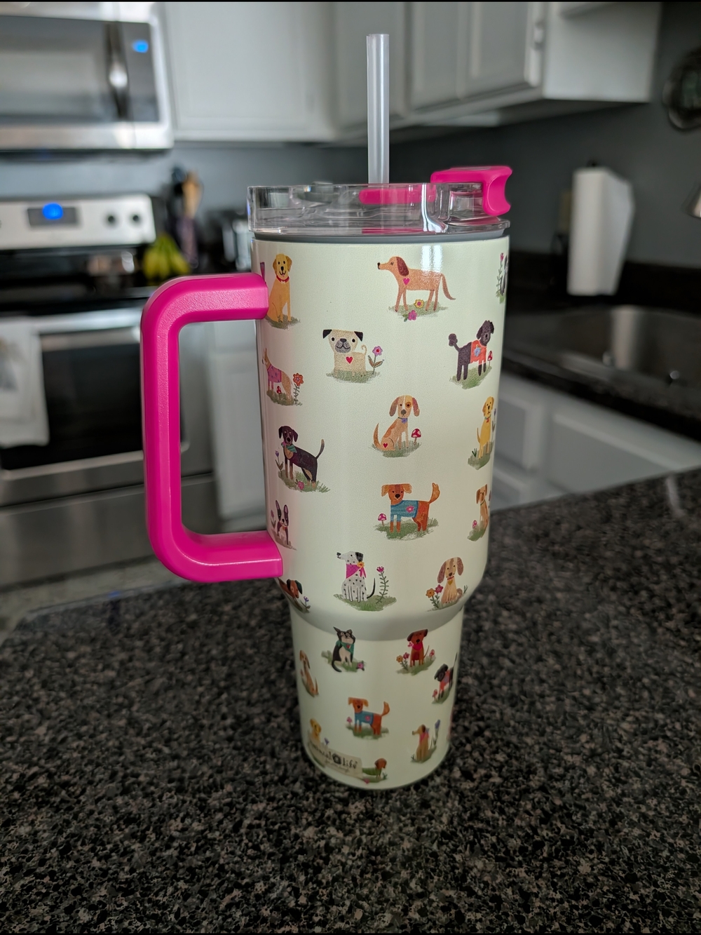 Natural Life Dog Pattern Tumbler